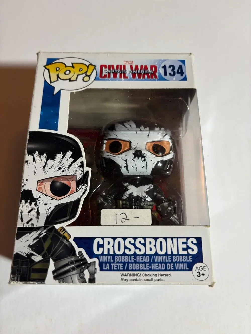 POP! Funko Vinyl Figure New Marvel Captain America Civil War #134 CrossBones